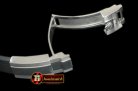 ROLACC020B - Black Rubber Strap 20/16 with SS Insignia Clasp