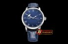 Glashutte Excellence Panorama Date Moonphase SS/LE Blue GF A2824
