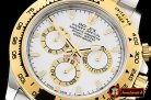 Rolex Daytona 116523 YG/SS White Stk OMF A7750 Mod