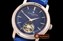 VACH. CONSTANTINE Patrimony Tourbillon RG/LE Blue Asia 21J Faux