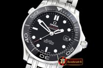 Omega Seamaster Diver 300m Co-Axial Cer SS/SS Blk JHF A2836