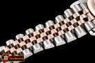Rolex DateJust 36mm Jub Dome RG/SS Black/Stk BP A2813
