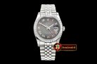 Rolex Datejust Man DJ 36mm Jub Flt SS/SS Black MOP Roman BP A313