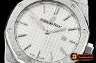 AP0530C - AP Royal Oak 33mm Frosted SS/SS White JHF V2 Swiss Qtz