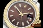 Rolex Datejust II DJ2 41mm Jub Flt YG/SS Brown Stk BP A3235 Mod