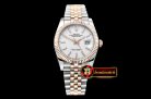 Rolex DateJust 36mm Jub Flt 904L RG/SS Wht/Stk GMF A2836