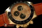 Replica Rolex Daytona 116528 YG/LE Blk Stick A-7750 Sec@6