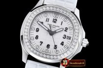 Patak Philippe Aquanaut Midsize 5069A Diams SS/RU White MY9015 Mod