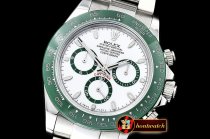 Rolex Daytona 116500LN Grn CER/SS/SS Wht BLF A7750 A4130