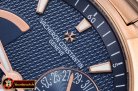 VACH. CONSTANTINE Overseas Dual Time Power Reserve RG/RG Blue TWA A1222