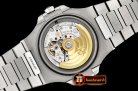 Patek Philippe Nautilus Jumbo 5711 SS/SS White/Stk PPF MY9015 Mod