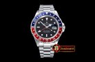 Rolex GMT II Ref.16710 Pepsi SS/SS Black BP Asia 3186 Mod