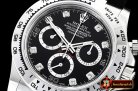 Rolex Daytona 116509 SS/RU Blk/Diams OMF A4130 Mod