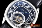 Replica Cartier Drive De Cartier Tourbillon SS/LE Black Tourbill