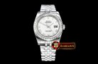 Rolex Datejust Man DJ 36mm Jub Fluted SS/SS Wht Roman ARF A3135