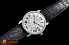 Cartier Ronde Louis Cartier Date SS/LE White ZF Miyota 9015