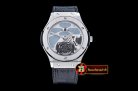 Fake Hublot Classic Fusion 45mm Tourbillon SS/LE Blue Asian 21J