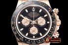 Rolex Daytona 116515 CER/RG/LE Blk/Stk OMF A4130 Mod