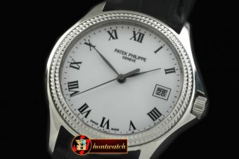 PP0170C - 5117 Calatrava SS/LE Wht Jap Miyota