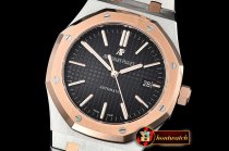 Audemars Piguet Royal Oak 15400 RG/SS Black OMF 1:1 MY9015 Mod 3120