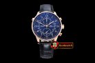 IWC0333B - Portuguese Chronograph Rattrapante RG/LE Blue A7750