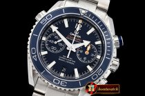 Omega P-Ocean Chrono Blue SS/SS Blue JHF A7750 Mod9900
