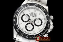 Rolex Daytona 116500LN CER/SS/SS White ARF V2 A4130 Mod