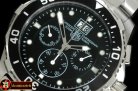TAG0282B - Aquaracer Big Date Chrono SS/SS Black Jap OS Qtz