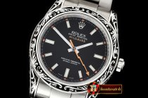 Rolex Milgauss 116400M Sp. Engrv SILV/SS Black Asia 2836