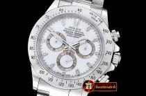 Rolex Daytona 116520 SS/SS White Noob 1:1 Thk A2824
