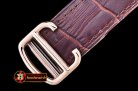 Cartier Balon Bleu Mens Diams Bez RG/LE White Miyota