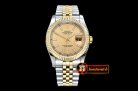 Rolex Datejust DJ 36mm Jub Flt YG/SS Gold Stk BP A3135 Mod