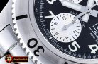 Breitling superocean SteelFish Chrono SS/SS Blk/Wht A7750