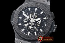 Hublot Aero Big Bang Carbon CF/RU Skeletonal A7750 Mod