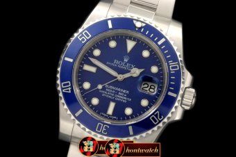 Replica Rolex Submariner 116619LB Blue SS Sub A-2836