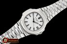 Patek Philippe Nautilus Mens 40mm SS/SS White Stk PF Miyota 9015