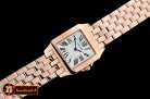 Cartier Santos Demoiselle Ladies RG/RG White Swiss Quartz