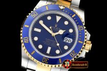 Rolex Submariner 116613 YG/SS Cer Bez Blue Noob Asia 2836