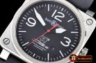Replica BELL & ROSS BR03-92 SS/RU Black/White/Red Ltd Ed Miyota