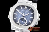Replica Patek Philippe Nautilus MoonPhase SS/LE Blue MY9015