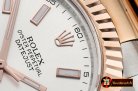 Rolex DJ2 41mm Oyst Flt RG/SS Silv. Wht Stk BP A3136 Mod