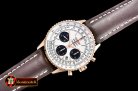 Breitling Navitimer B01 RG/LE White/Black JF A7750 Mod