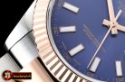 Rolex Datejust DJ2 41mm Oyt Flt RG/SS Blue/Stk BP Asia 2813