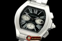 Replica Cartier XXL Roadster Chrono SS/SS Black 7753