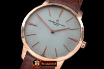 Replica Vach Constantine Patrimony RG/LE White Jap Miyota 9015