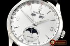 JAEGER LE COULTRE Master Ultra Thin Moonphase SS/LE Silver Wht KMF A2824