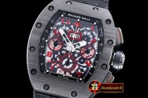 Replica Richard Mille RM011 Marcus - Ti DLC - 10 LE FC/NY Black/