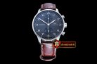 IWC Portuguese Chrono SS/LE Grey/Black ZF A79350 Mod