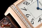 Jaeger Le Coultre JL Reverso Mens Diams RG/LE White/Num MY8215 Mod
