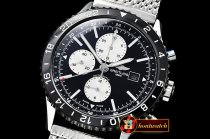 Breitling Chronoliner 46mm GMT SS/SS Black/White Asia 7750